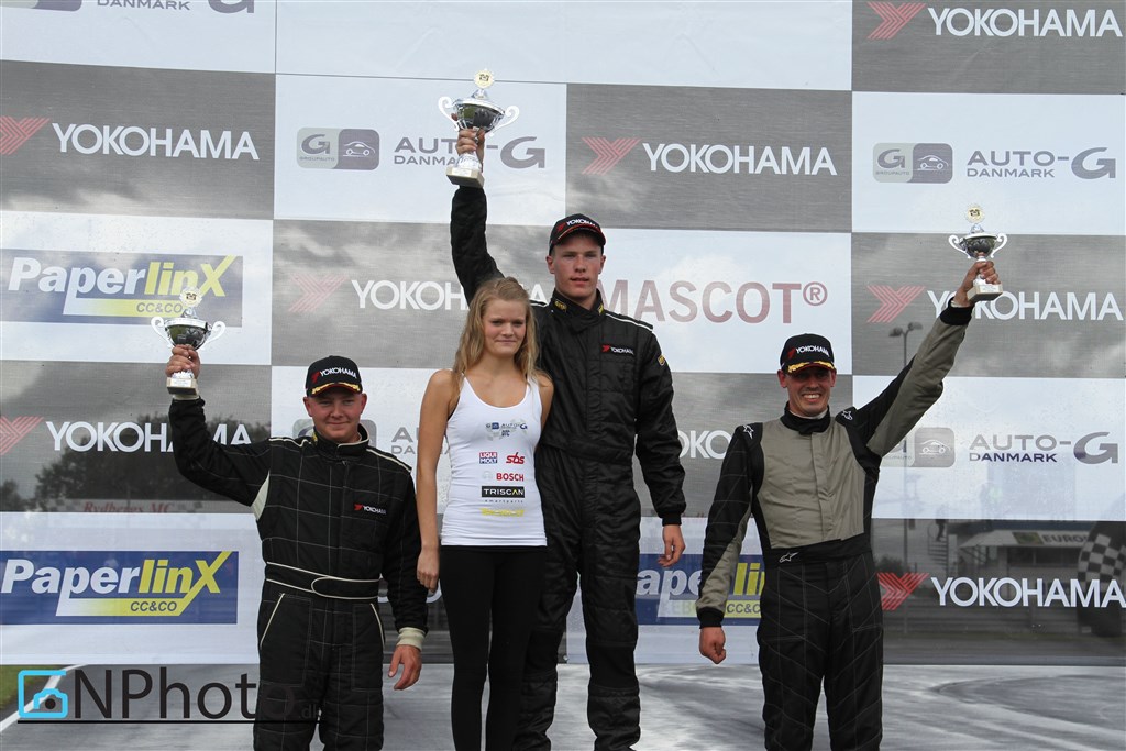 Podiet efter heat 1 – Ole Petersen foran Dennis Bannergaard og Tue Nielsen.
(Foto: CN Photo)